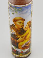 Bougie en Verre - Saint Antoine & Prière