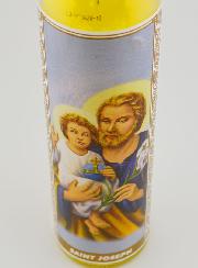 Bougie en Verre - Saint Joseph & Prière
