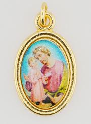 Médaille Saint Joseph Dorée - 25mm
