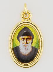 Médaille de Saint Charbel Dorée - 25mm