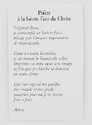 Lot de 10 Cartes de Prière - Linceul de Turin