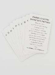 Lot de 10 Cartes de Prière à Notre Dame des Pauvres