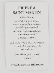 Lot de 10 Cartes de Prière à Saint Martin