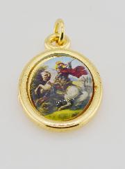 Médaille Saint Georges Dorée - 25mm