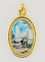 Médaille Notre Dame de Fatima Dorée - 25mm