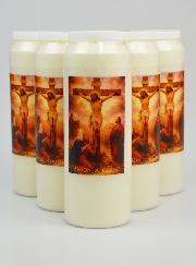 Lot de 6 Bougies de Neuvaine la Passion du Christ