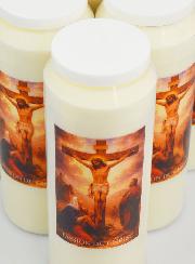 Lot de 6 Bougies de Neuvaine la Passion du Christ