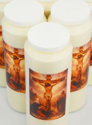 Lot de 10 Bougies de Neuvaine Passion du Christ