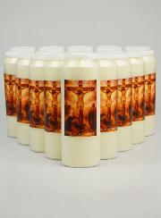 Lot de 20 Bougies de Neuvaine Passion du Christ