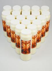 Lot de 20 Bougies de Neuvaine Passion du Christ