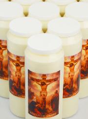 Lot de 20 Bougies de Neuvaine Passion du Christ