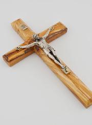 Crucifix en Bois d'Olivier - 18cm