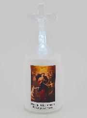 Bougie d'Église à Marie qui Défait les Noeuds