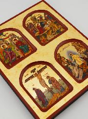 Icône Religieuse des Mystères de la Vie du Christ - 22cm