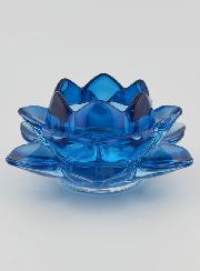 Bougeoir Fleur de Lotus - Bleu