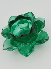 Bougeoir Fleur de Lotus - Vert