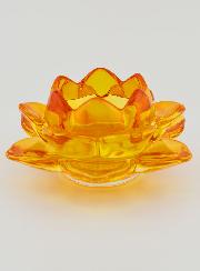 Bougeoir Fleur de Lotus - Orange