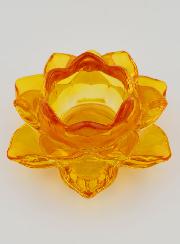 Bougeoir Fleur de Lotus - Orange