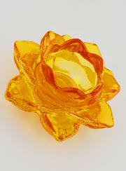 Bougeoir Fleur de Lotus - Orange