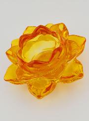 Bougeoir Fleur de Lotus - Orange