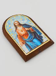 Icône à Poser Sacré Coeur de Jésus - 10cm
