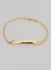 Gourmette de Baptême Enfant en Plaqué Or - 15cm