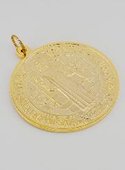 Grande Médaille de Saint Benoit Doré - 9.7cm
