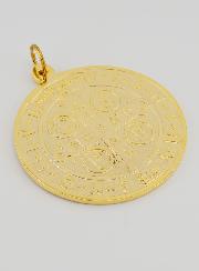 Grande Médaille de Saint Benoit Doré - 9.7cm