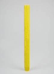 Bougie Teintée Masse 27cm - Jaune