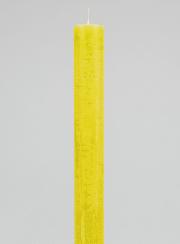 Bougie Teintée Masse 27cm - Jaune