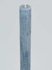 Bougie Teintée Masse 27cm - Bleu Gris
