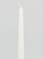 Bougie Teintée Masse Conique 24cm - Blanc