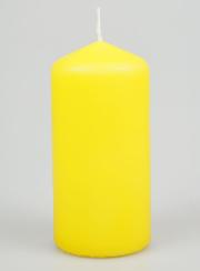 Bougie Décoration 12cm - Jaune