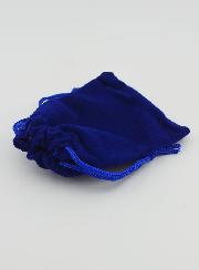 Pochette Chapelet Cadeau Velours 9cm - Bleu