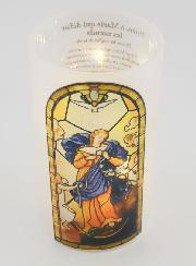 Photophore LED - Marie qui Défait les Noeuds & Prière