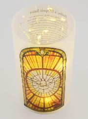 Cadeau de Confirmation - Photophore Prière Esprit Saint