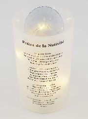 Photophore LED & Prière - Nativité