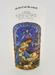 Photophore LED & Prière - Nativité