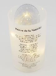 Cadeau de Noël - Photophore LED & Prière Nativité