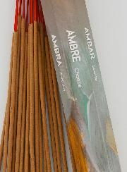 Encens en Bâtonnets Ambre 30g - Sans Charbon