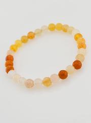 Bracelet en Pierre Naturelle de Jade Multicolore - 6mm