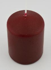 Bougie Décoration 8cm - Bordeaux
