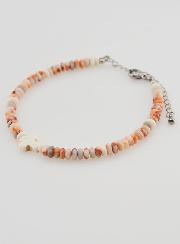 Bracelet Croix et Pierres Granit Rose