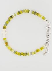 Bracelet Croix et Pierres Vertes