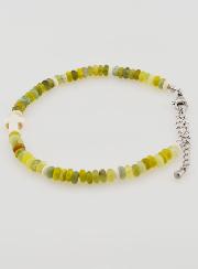 Bracelet Croix et Pierres Vertes