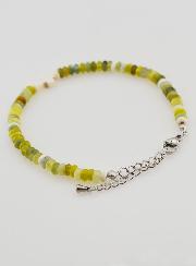 Bracelet Croix et Pierres Vertes