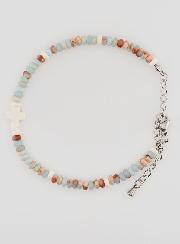 Bracelet Croix et Pierres Pastel