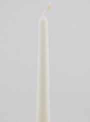 Bougie Teintée Masse Conique 25cm - Blanc