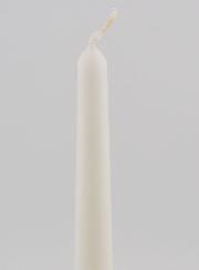 Bougie Teintée Masse Conique 25cm - Blanc