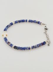 Bracelet Croix et Pierres Bleues